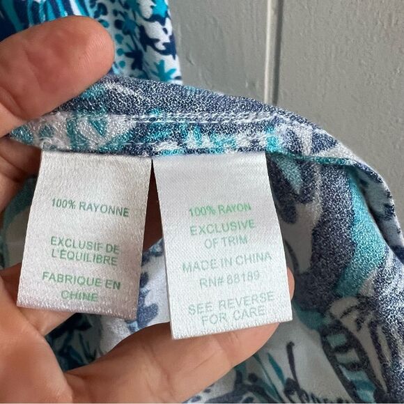 Lilly Pulitzer Achelle Swing Dress Keep on Trunkin Indigo. - Picture 6 of 12